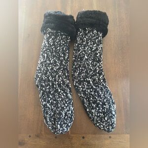 Jane and Bleecker Slipper Socks - White